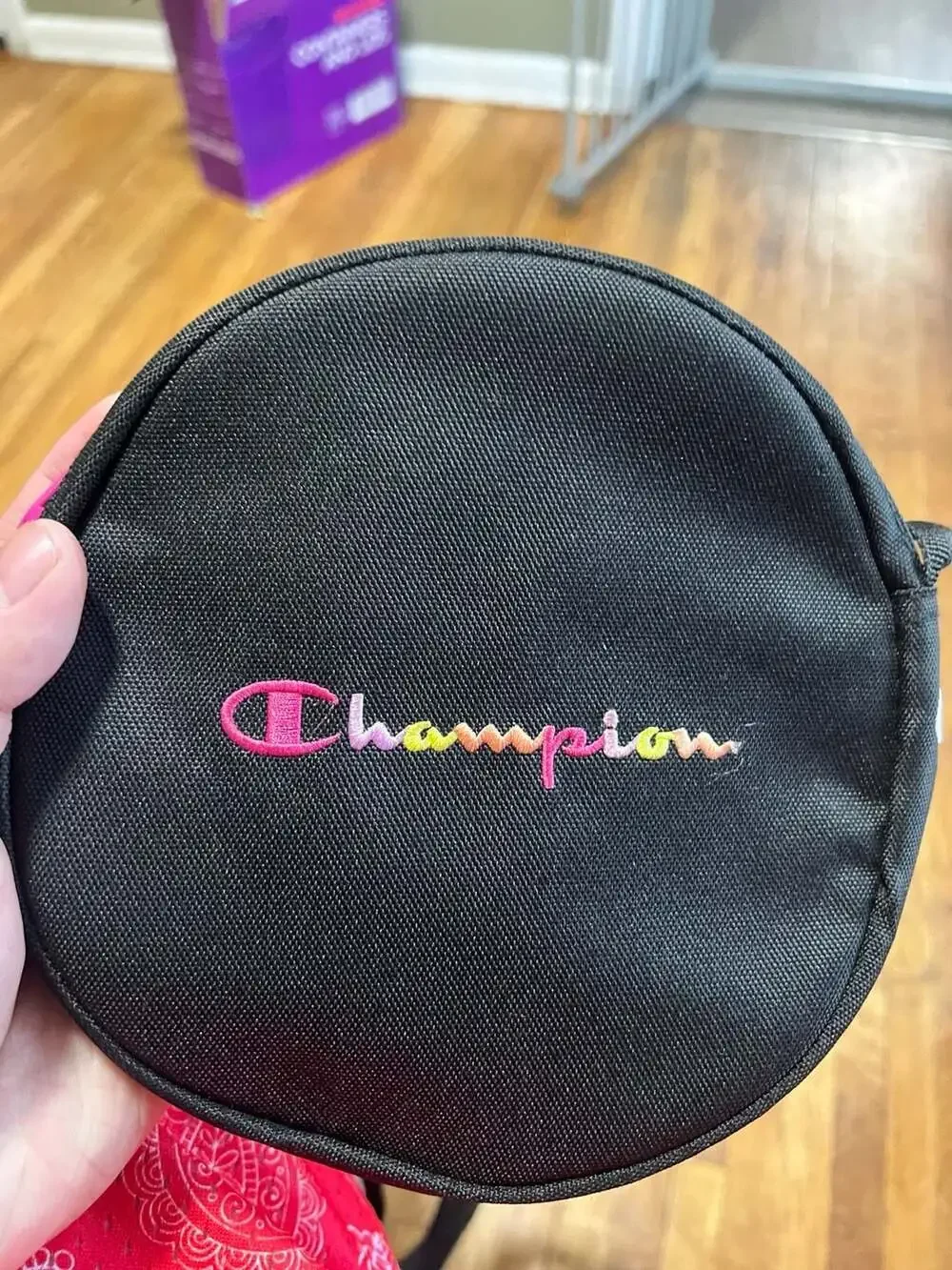 Champion Rainbow Logo Canteen Round Crossbody Bag